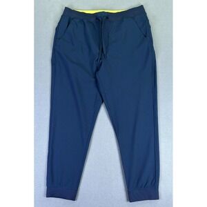 Birddogs Joggers Pants Mens 3XL Blue Gabe Ruth Performance Polyester Golf Office